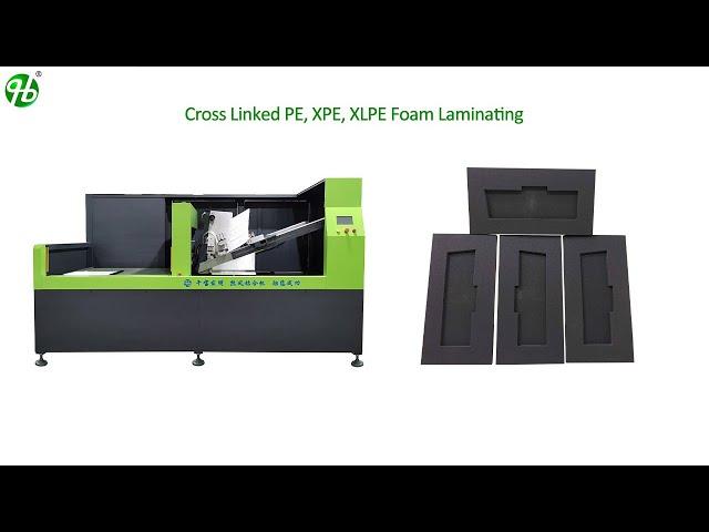 #XPE #XLPE #crosslink PE foam lamination by Hot Air #Laminating Machine