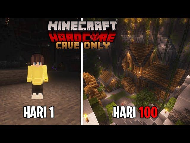 100 Hari di Minecraft Hardcore Tapi Cave Only