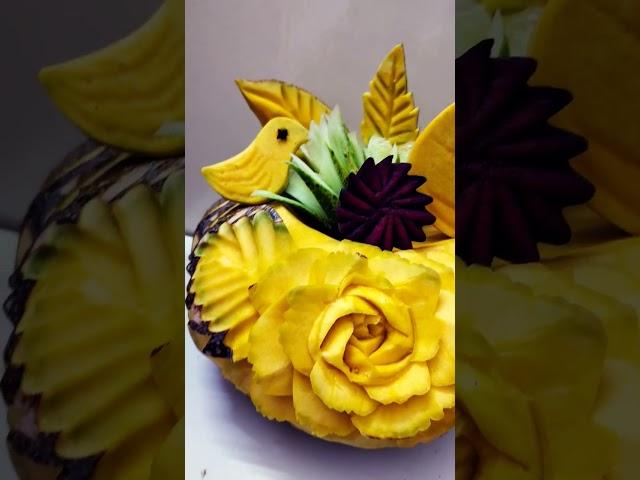 Abida's design | abida sultana | food carving | Bangladeshi food carving artist Abida Sultana