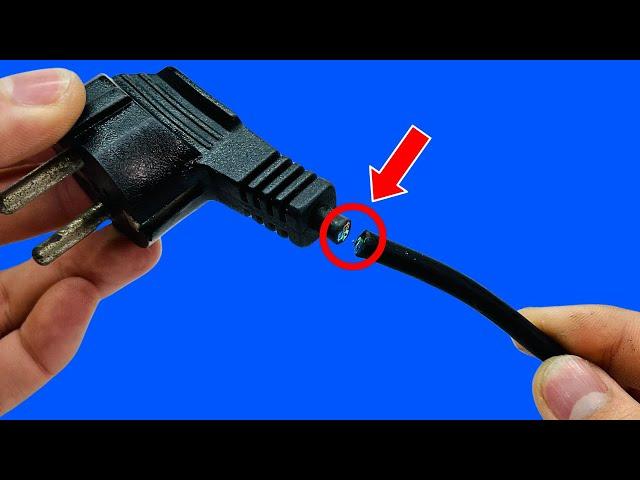 Only 1% know this secret to Fix a Electrical Plug When it is Broken You won't Believe