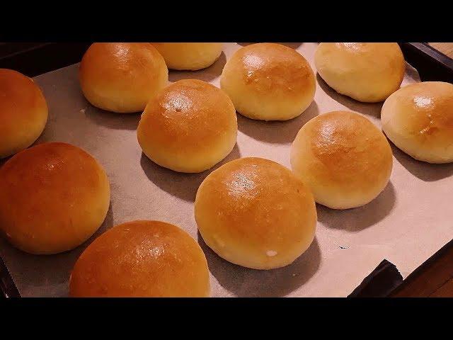 촉촉한 모닝빵 만들기 : How to make Morning Bread : モーニングパンの作り方  [한밤의 빵집 Hanbam's bakery]