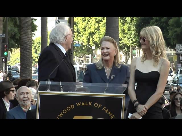 Diane Ladd, Laura Dern and Bruce Dern receive Stars on the Hollywood Walk of Fame