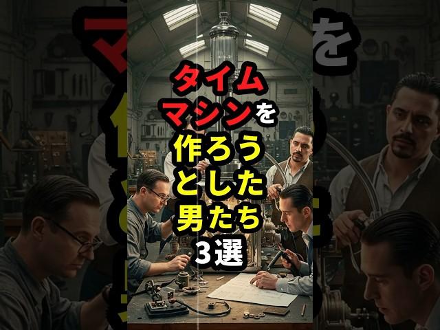 タイムマシンを作ろうとした男たち3選 #都市伝説