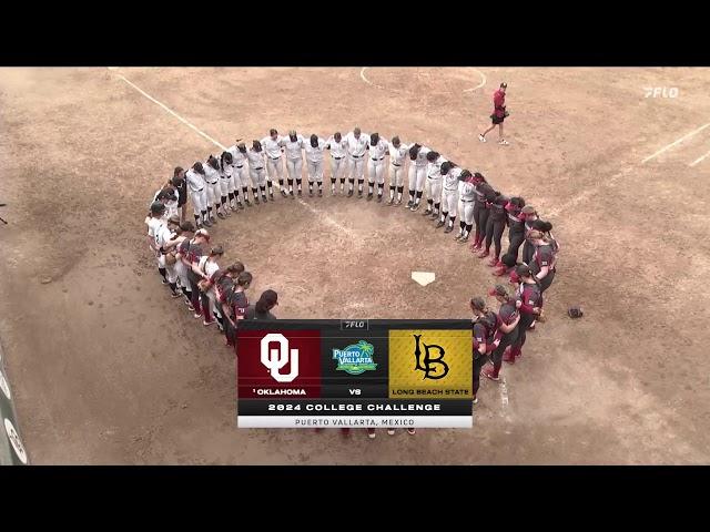 LIVE: Oklahoma vs Long Beach Softball - 2024 Puerto Vallarta College Challenge