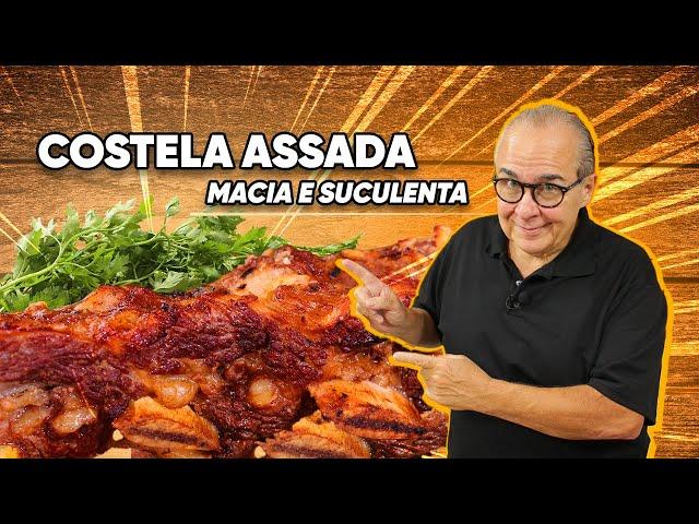 COSTELA ASSADA SUCULENTA QUE DESMANCHA NA BOCA! FÁCIL DE FAZER! - CHEF TAICO