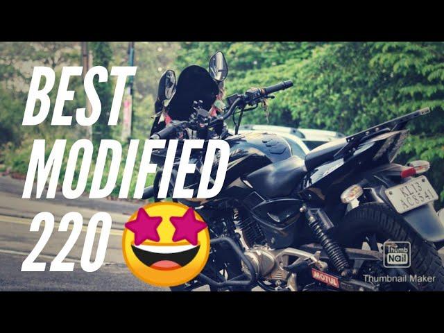 Pulsar 220 Best Touring Modified | Handlebar | Crash Guard | Carrier  #pulsar #pulsar220 #bajaj #220