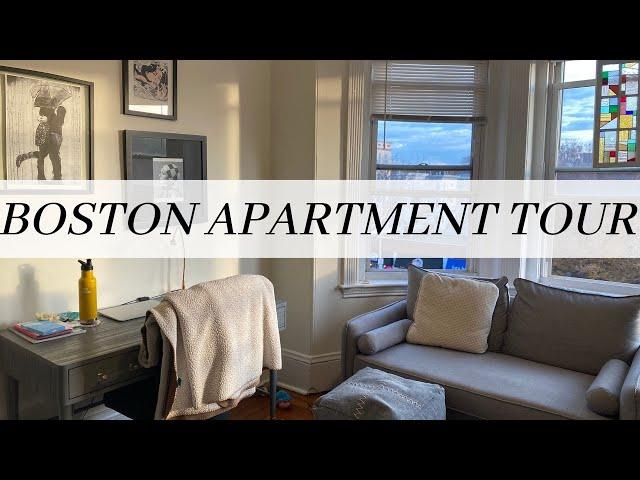 boston apartment tour | 1 bedroom 800 sq ft