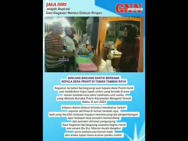 Bincang Bincang Santai Bersama Kepala Desa  Pranti Kecamatan Menganti Gresik