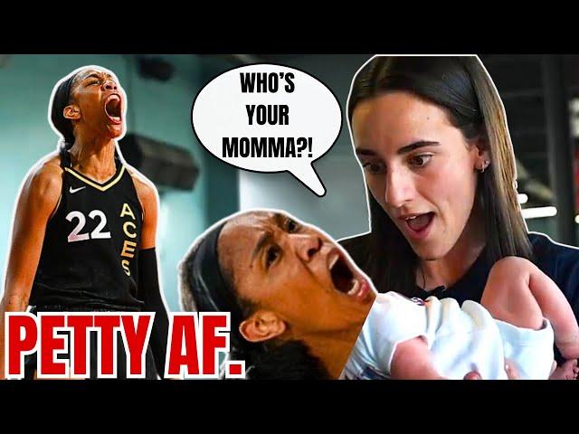 A'ja Wilson is PETTY as F**K as she SLAMS Caitlin Clark Fans! A'ja's Camp LIES about Unrivaled! WNBA