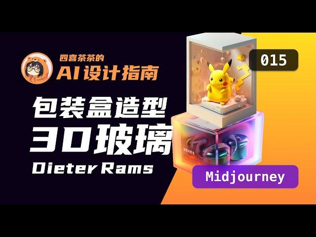 【AI 设计指南 | 015】「Midjourney」3D 玻璃包装盒造型|   Dieter Rams | UI 设计师的 AI 设计教程