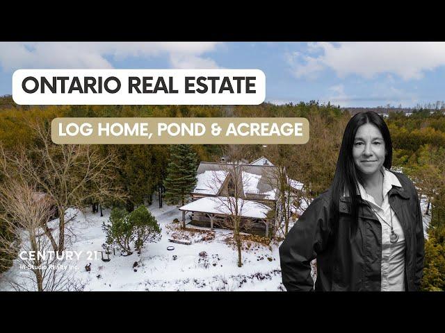 Magical Log Home, Pond & Acreage | 303476 South Line, West Grey, ON | Grey Bruce Real Estate