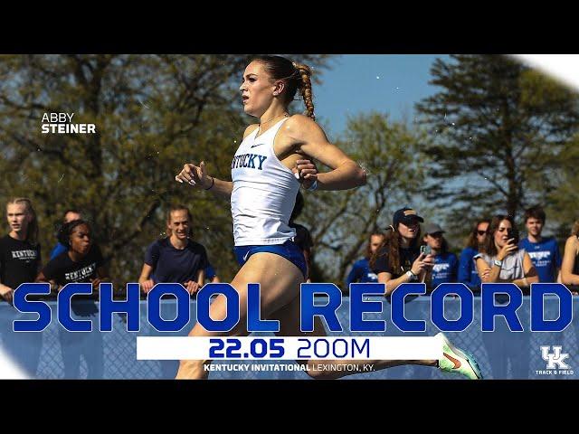 Abby Steiner 22.05 200m | 2022 Kentucky Invitational