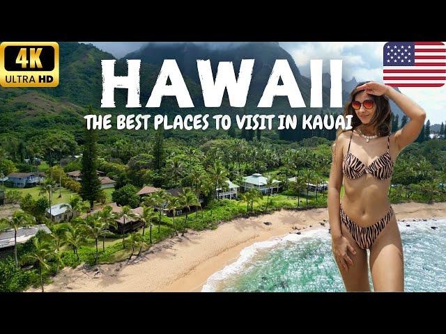 KAUAI, The Garden Island of HAWAII  - Best Places to Visit | Hanalei Bay & Tunnels Beach