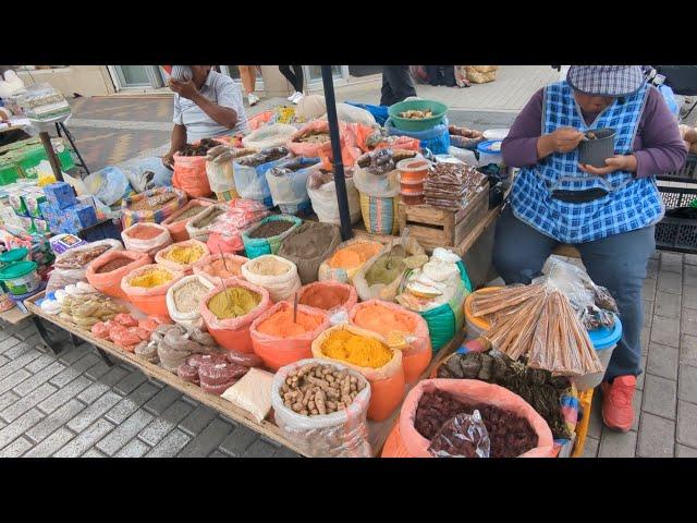 Plaza de Ponchos Market in Otavalo Ecuador is Huge!