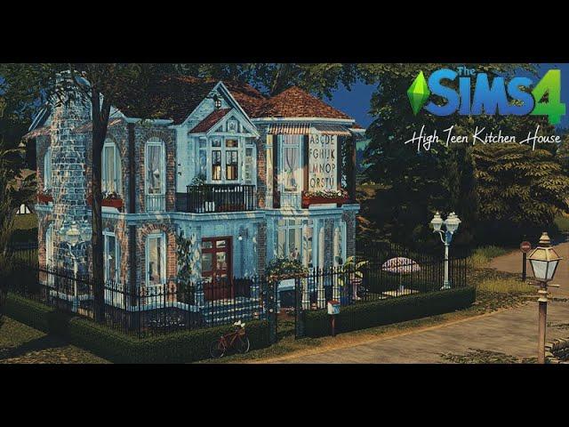 sims4) High Teen Kitchen House / speedbuild & screenshot / mycc / cc / 심즈4) 하이틴 키치 하우스