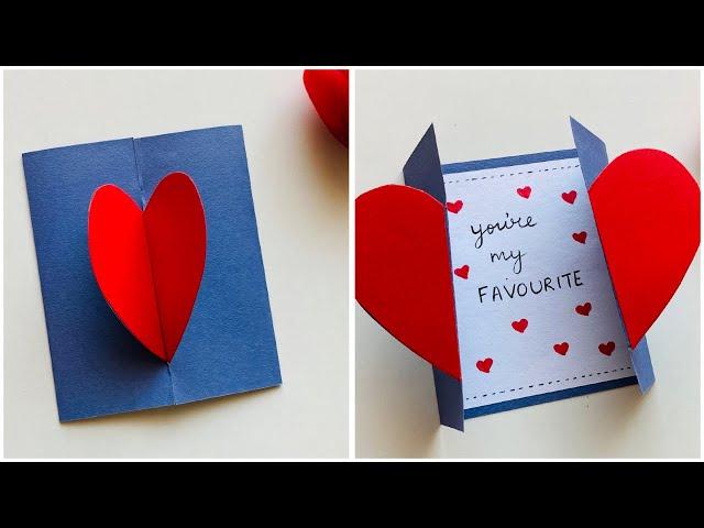 DIY Scrapbook Card | Surprise Card Idea | Cute heart Card  #heartcard