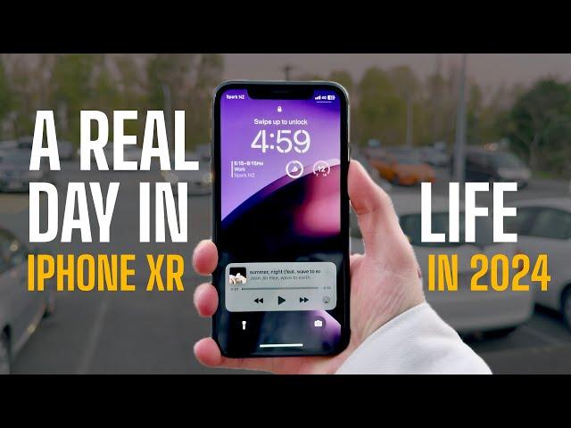 Using the iPhone XR in 2024! - A Real Day in Life