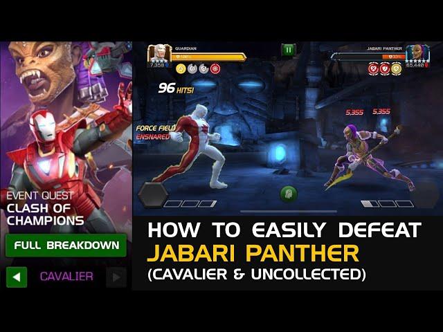 How to EASILY defeat Jabari Panther (Cav & Uncollected) Full Breakdown - Marvel Contest of Champions