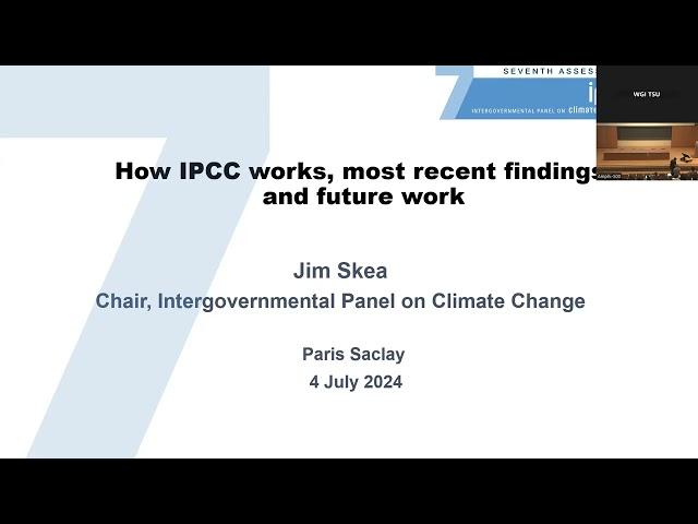 How the IPCC works, most recent findings, and future work