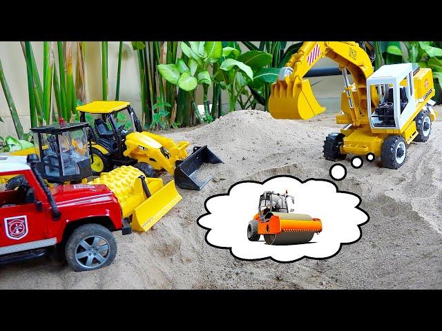 Excavator Toy Play with Construction Car Toys Activity