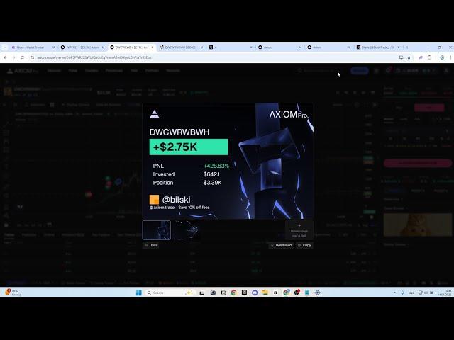 i am up another $2759 on memecoins (17 sol)