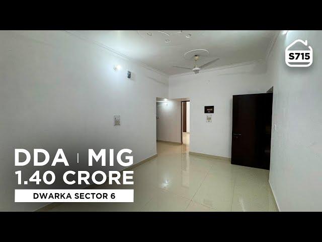 2 BHK DDA MIG Flat for sale in Dwarka Sector 6 | BRS SHOW S715