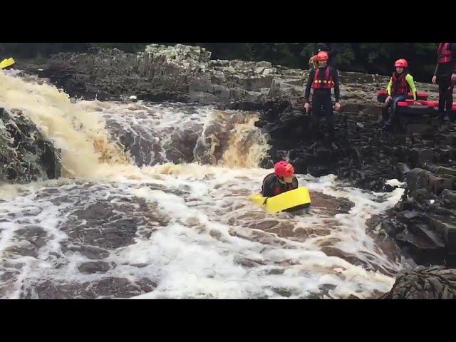 Hydrospeeding in Slow Motion Down the River Tees