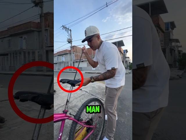 THIS MAN SO CRAZY#viralshorts #bicycle #antitheft