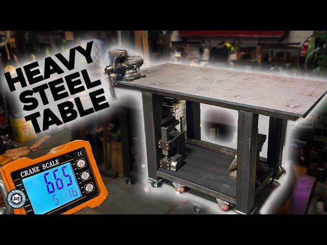 Building a 665LB Steel Welding Table/ Workbench!