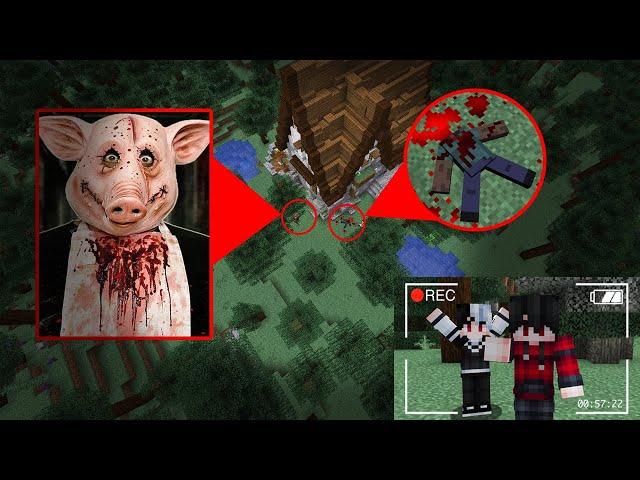 ถ้าเกิด!! สำรวจบ้านร้างกลางป่า แต่กับเจอ มนุษย์หัวหมูกินคน - (Minecraft สำรวจ)