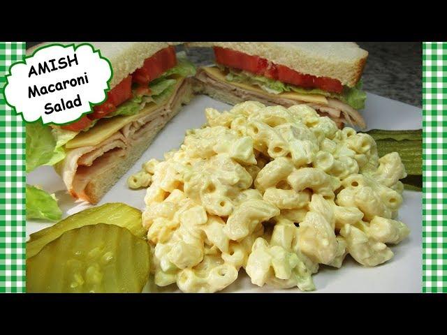 Classic AMISH Macaroni Salad Recipe ~ Easy Macaroni Pasta Side Dish