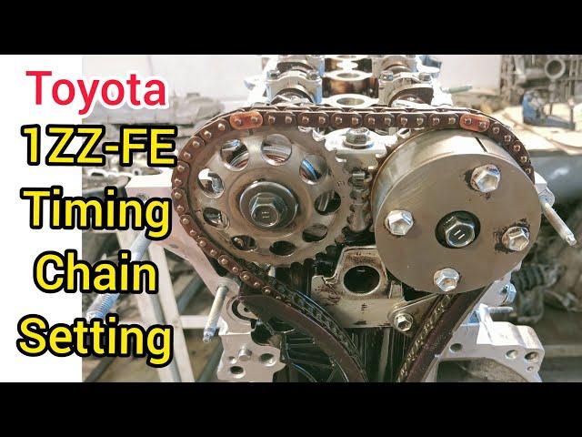 How To Fix 1ZZ-FE 1.8L Engine Timing Chain Marks of Toyota Corolla