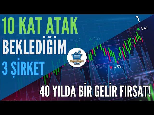 40 YILDA BİR GELİR FIRSAT! 10 Kat Atak Beklediğim 3 Hisse Analizi