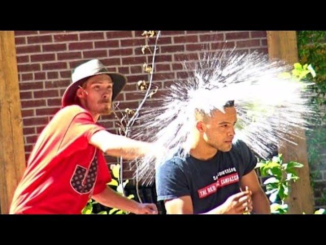 Throwing Water Balloons at People Prank