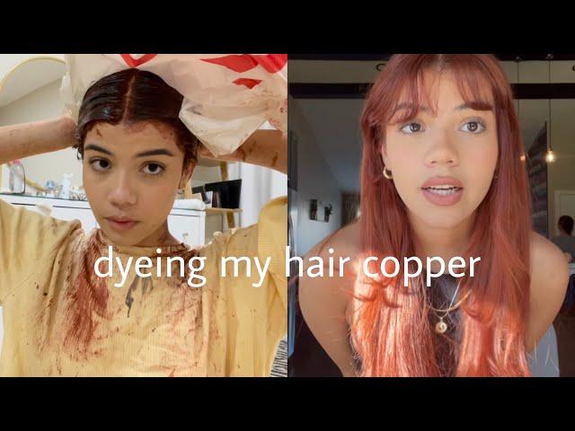 dyeing my hair copper