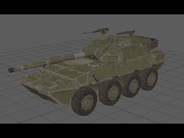 Warthunder skinning | Preparing a tank/ship model for 3D skinning using Maya.