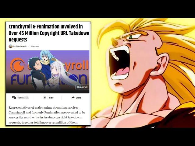 Crunchyroll Copyright Trolls Rack Up 45 MILLION Takedown Requests?!