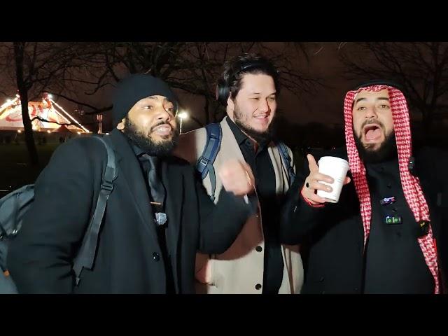 Sh. Mohammed Shakes American Preacher! Sheikh Mohammed Speakers Corner Sam Dawah