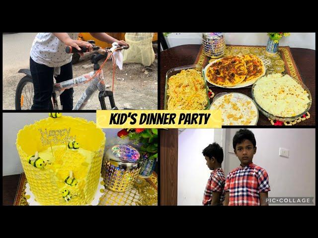 Niyas Birthday Vlog/ Dinner party menus/ bubble wrap honey bee cake @YasKitchen