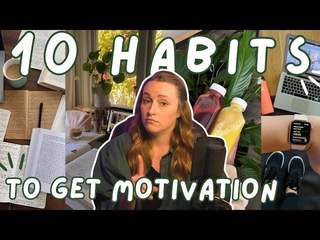 10 Habits to LEAVE your LAZY ERA Behind : break the no motivation cycle