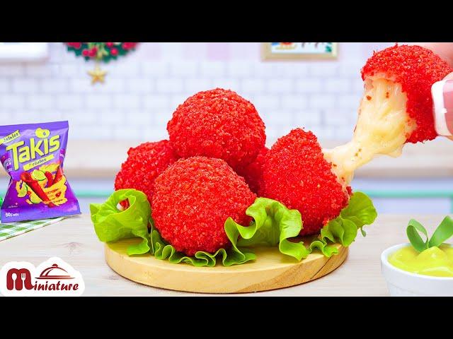 So Crispy Miniature Octopus Cheese Balls For Christmas | ASMR Cooking Mini Food