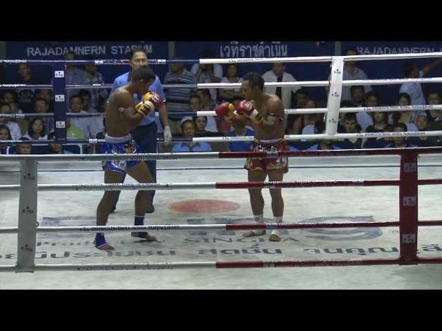 Muay Thai - Saenchai  vs.Singdam , Rajadamnern stadium, 4th October 2012 Full fight HD