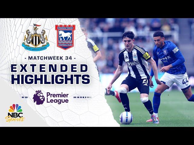 Newcastle United v. Ipswich Town | PREMIER LEAGUE HIGHLIGHTS | 4/26/2025 | NBC Sports