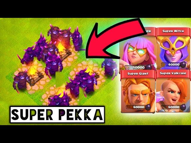 Super Pekka Vs Every Single Super Troop On Coc | Most Satisfying Video |  Clash of clans