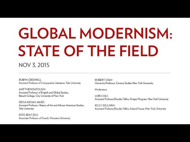 Global Modernism: State of the Field
