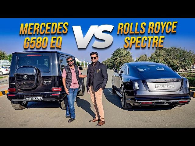 Rolls Royce Spectre vs Mercedes G580EQ vs BMW i7 M60 vs Mercedes EQS 450+ Drag Race