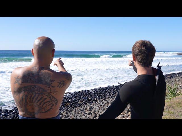 SURFING MIND BLOWING AUSTRALIAN POINT BREAK WITH HECTIC CREW