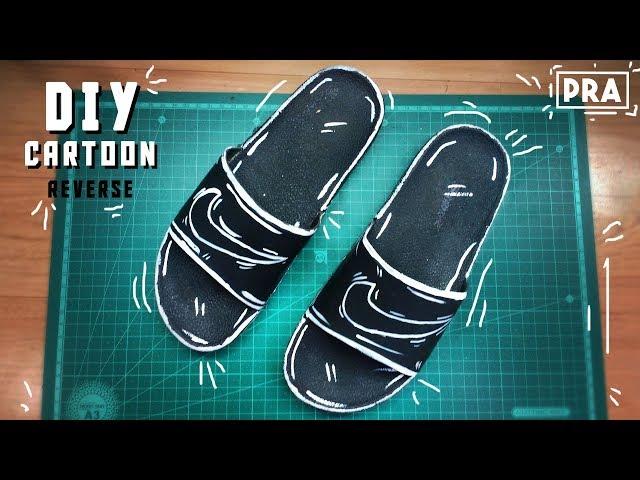 Cartoon Custom Nike Air Max 90 Sliders | Custom Shoes | PRA