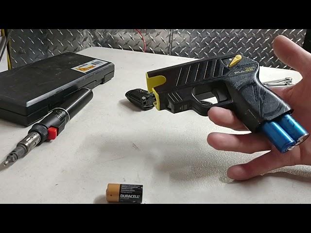 Taser Pulse battery replacement / mod: The 18650 MegaStendo