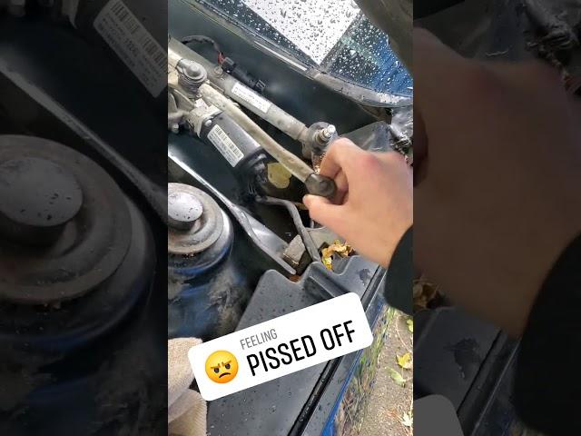 SO PISSED!  IT BROKE WHILE DRIVING! IN THE RAIN! 